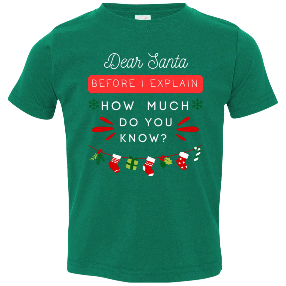 Dear Santa  Toddlers/Youth Group shirt