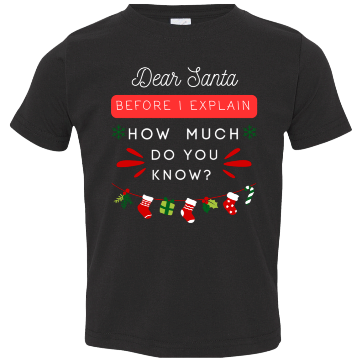 Dear Santa  Toddlers/Youth Group shirt