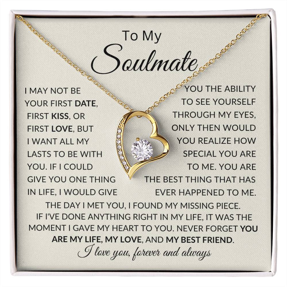 To My Soulmate | Forever Love Necklace