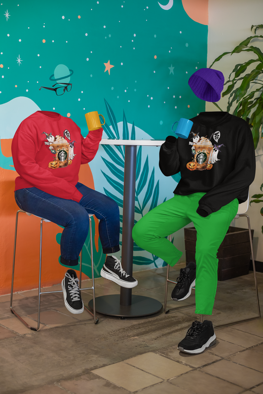 Boo Coffee Sweatshirt and Hoodie